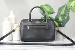 Coach Rowan Leather Satchel Crossbody
