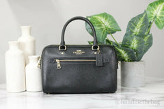 Coach Rowan Leather Satchel Crossbody